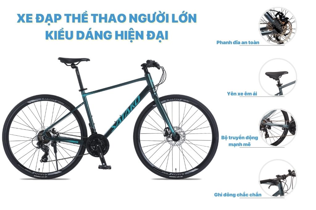Xe đạp thể thao người lớn, dòng xe MTB phong cách ấn tượng