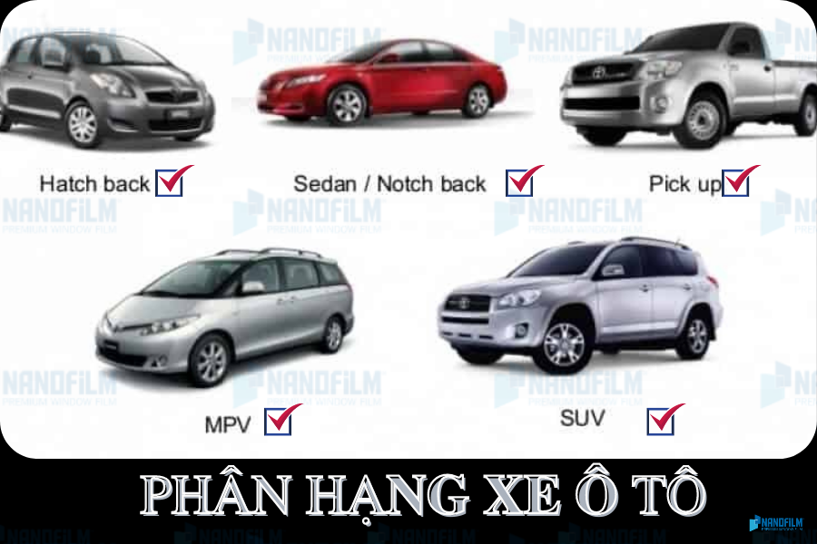 phân hạng xe ô tô