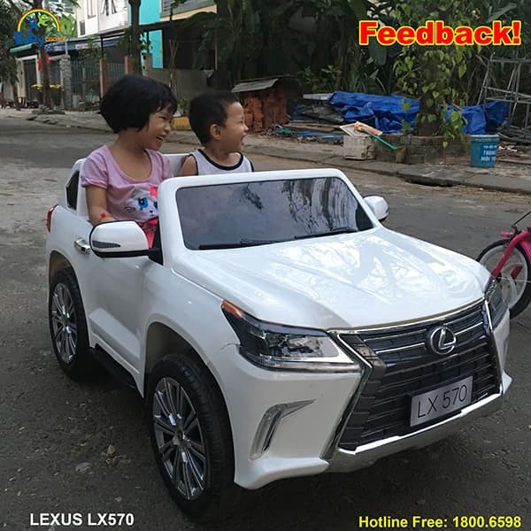 Xe ô tô điện trẻ em Lexus LX570 | Màu trắng