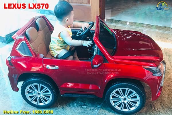 Xe ô tô điện trẻ em 2 chỗ ngồi Hummer màu đỏ | Chứng nhận chất lượng