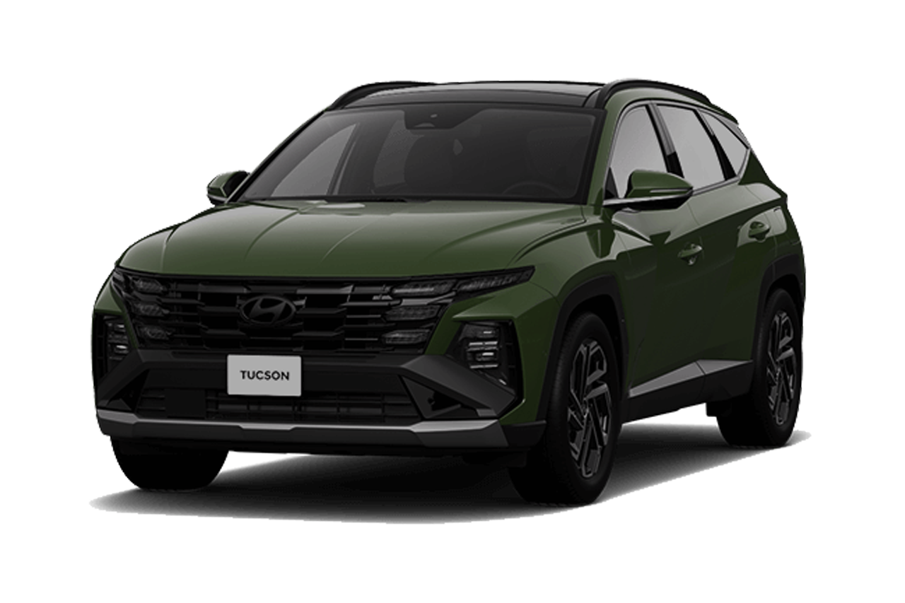 Hyundai Tucson xanh luc bao