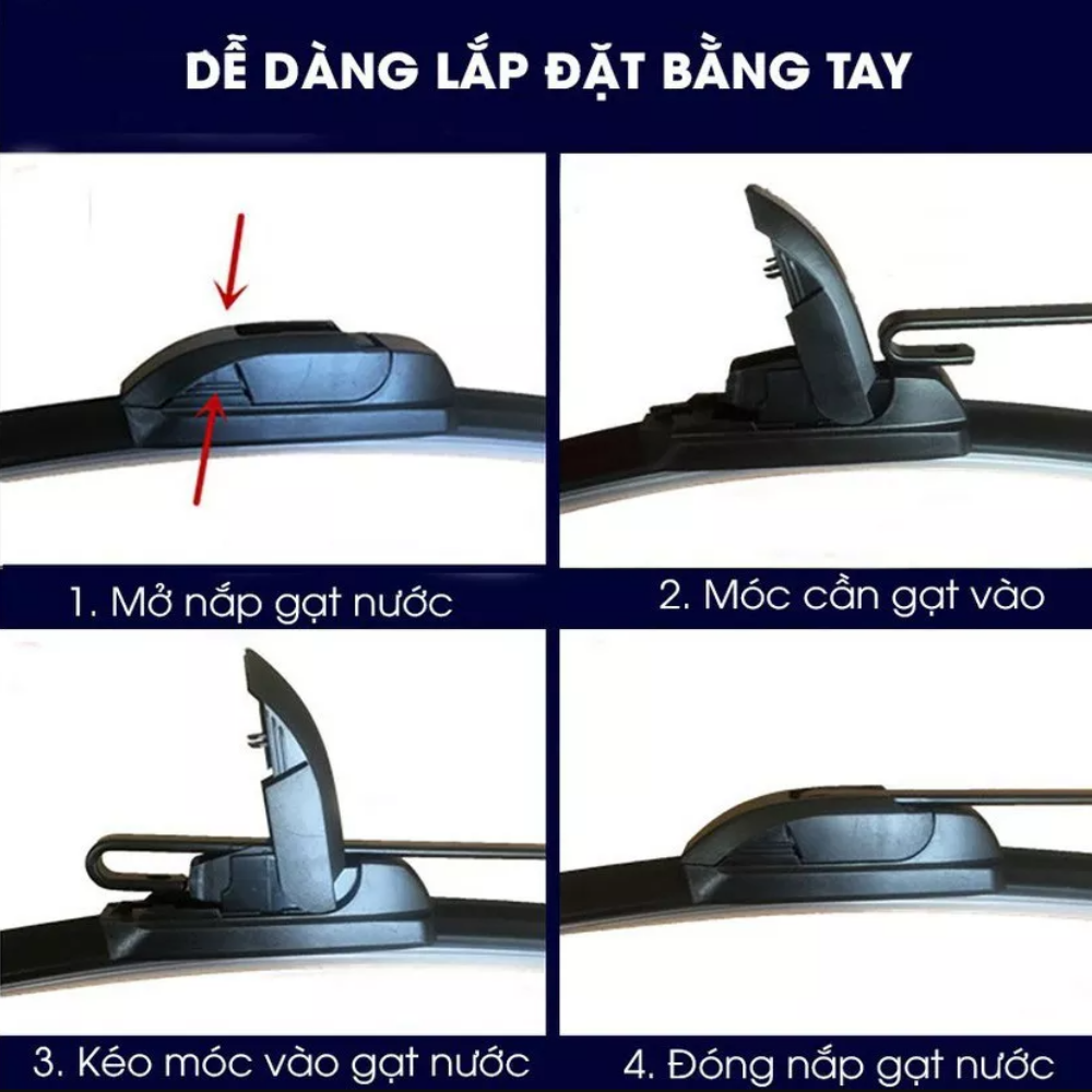Cách thay gạt mưa ô tô đơn giản