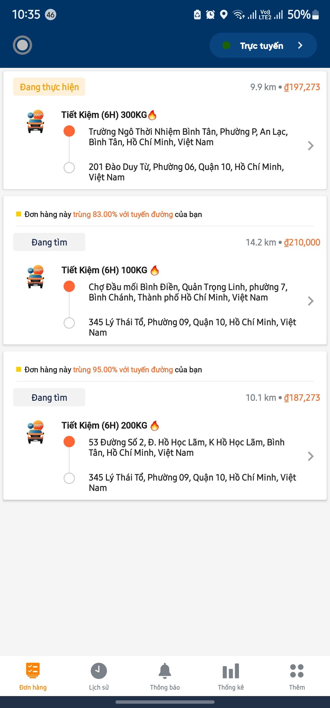 [XE TẢI/VAN] DỊCH VỤ "TIẾT KIỆM (6H)" TẠI HCM