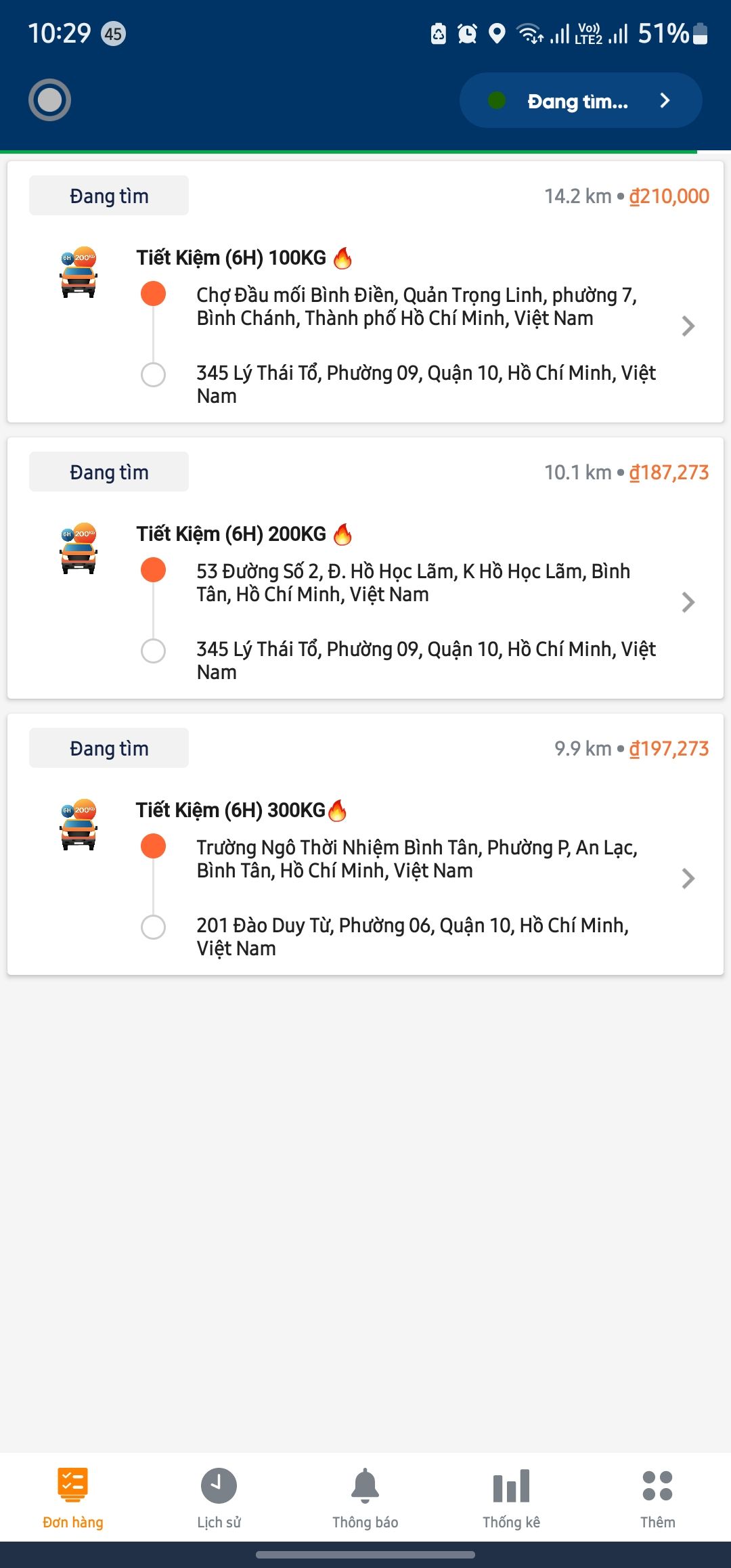 [XE TẢI/VAN] DỊCH VỤ "TIẾT KIỆM (6H)" TẠI HCM