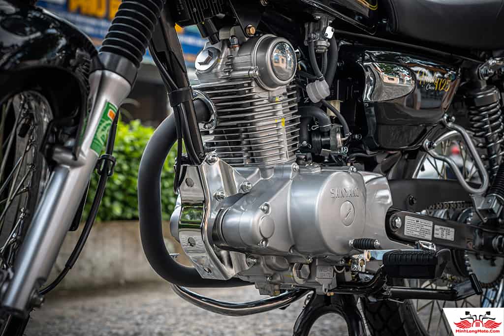 Khối động cơ 125cc của Husky.
