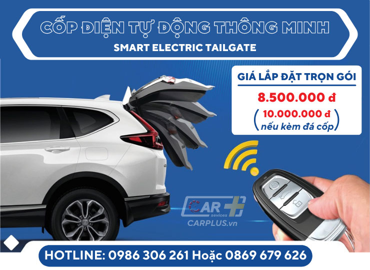 Giá lắp đặt Cốp điện cho xe VinFast Lux A tại CARPLUS.vn