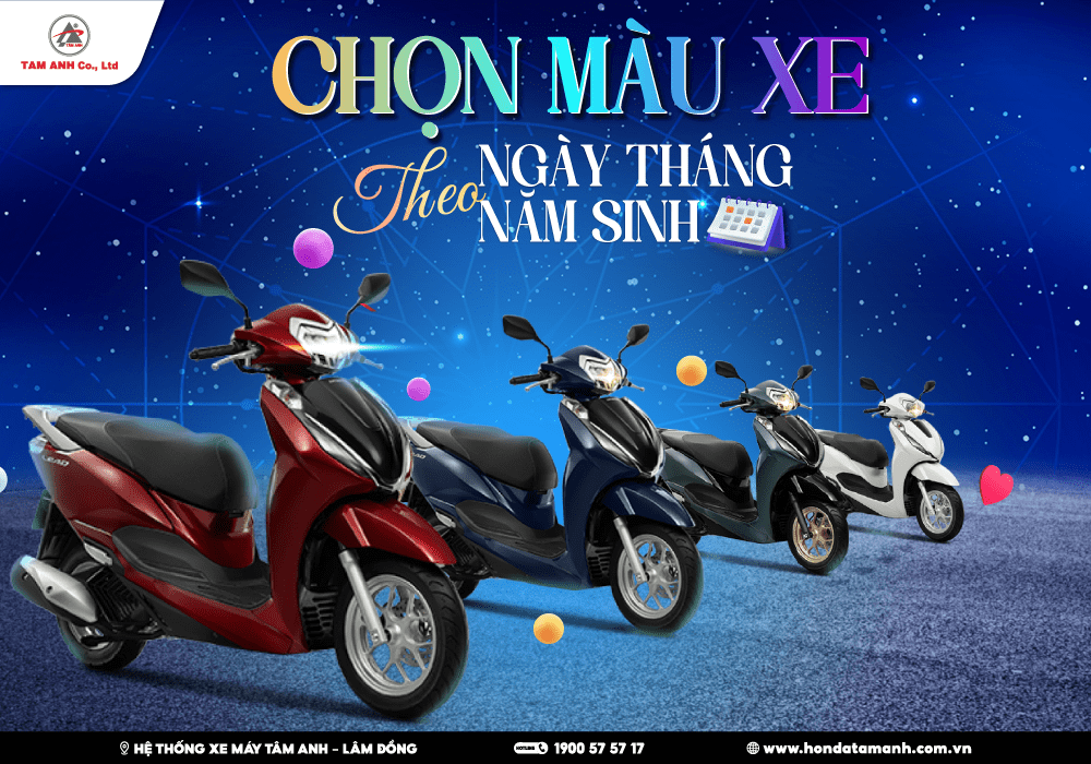 Hướng dẫn cách chọn màu xe theo ngày tháng năm sinh